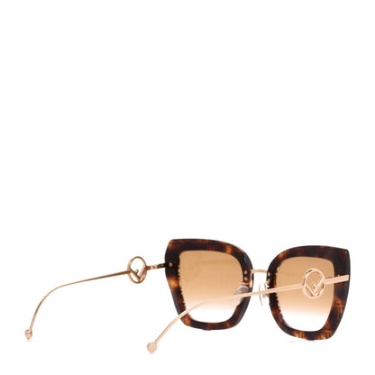Fendi Acetate Metal F is Fendi FF Square Cat Eye Sunglasses FF 0424/F/S Havana 4 of 7