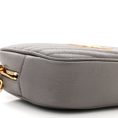 Saint Laurent Grain De Poudre Matelasse Monogram Mini Lou Camera Bag Fog 9 of 10