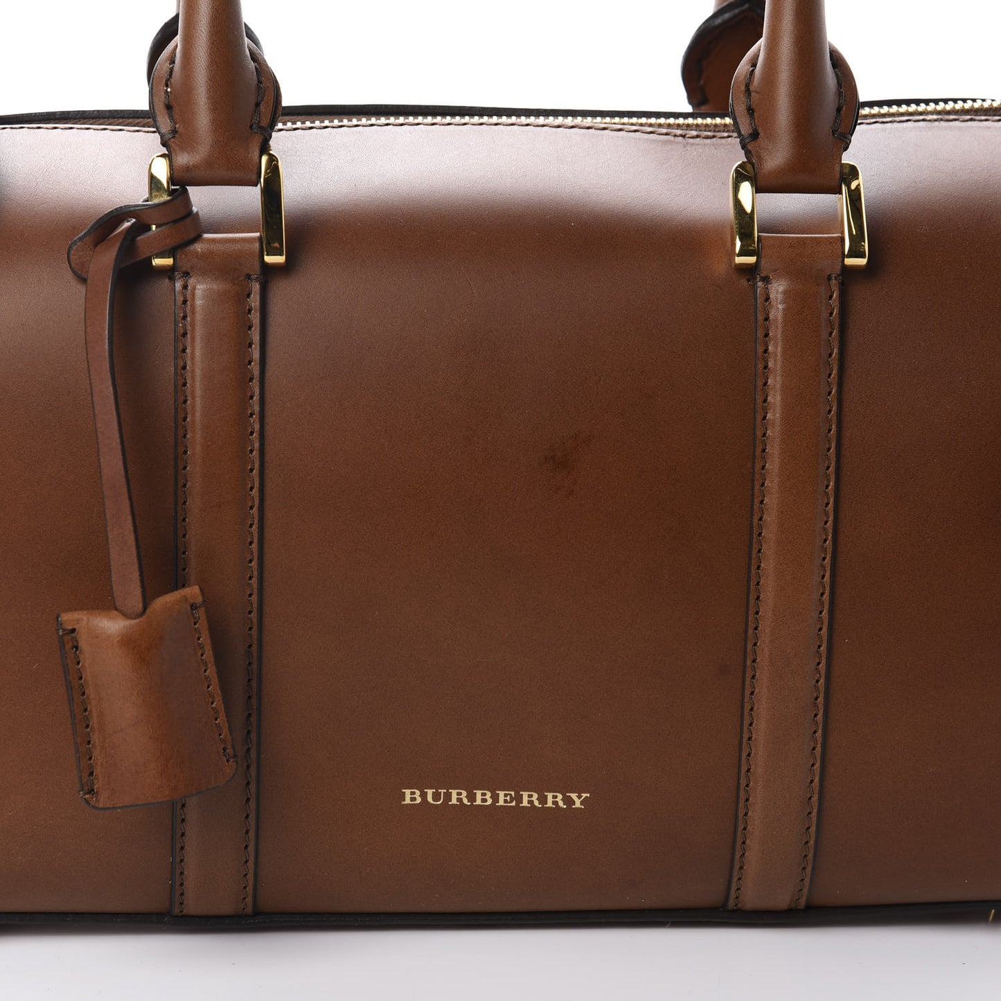 Soft Calfskin Alchester Bowling Bag Tan