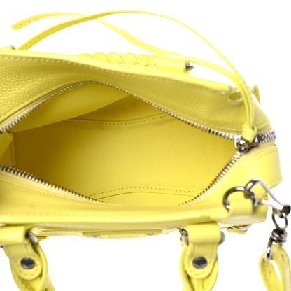 Balenciaga Grained Calfskin Neo Classic Silver Hardware Mini City Light Yellow 4 of 10
