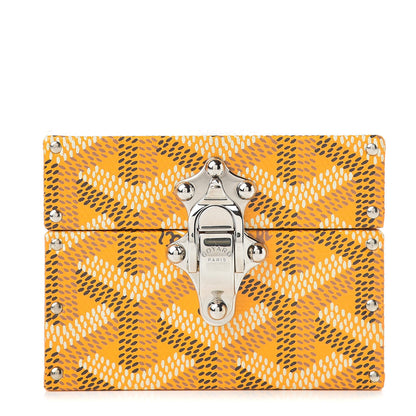 Goyard Goyardine Regence Mini Trunk Yellow 1 of 8
