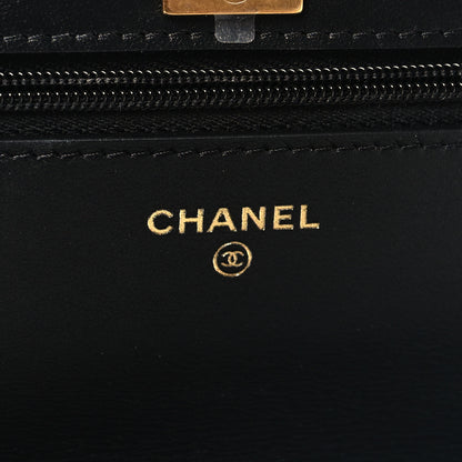 Chanel Pearly Caviar Quilted Fit For You Wallet On Chain WOC Black 6 of 12