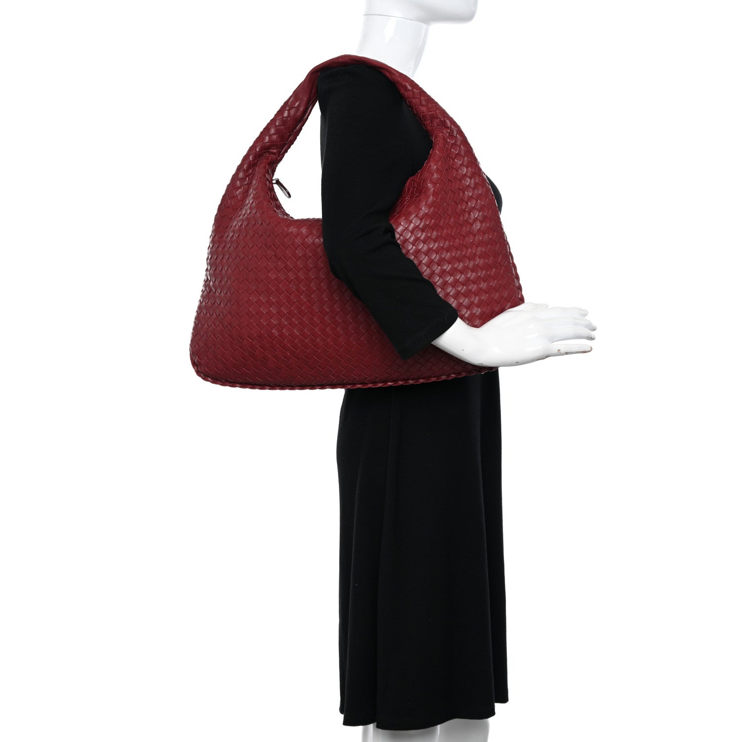 Bottega Veneta Nappa Intrecciato Large Veneta Hobo Vermillion 2 of 10