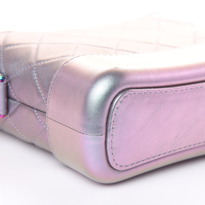 Chanel Iridescent Lambskin Calfskin Quilted Small Gabrielle Hobo Light Purple 8 of 11