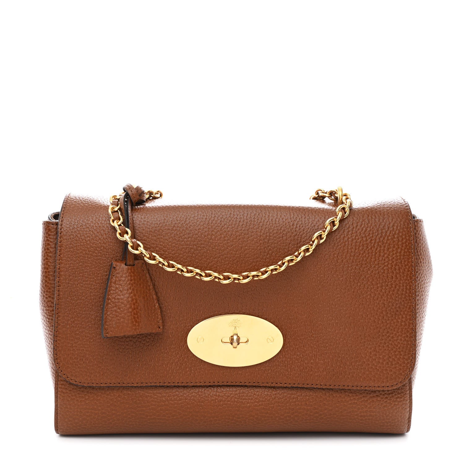 Mulberry Small Classic Grain Calfskin Medium Lily Flap Oak 1 of 10