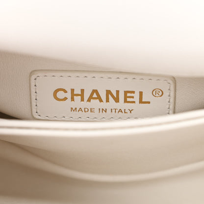 Chanel Caviar Quilted Extra Mini Coco Handle Flap White 6 of 14