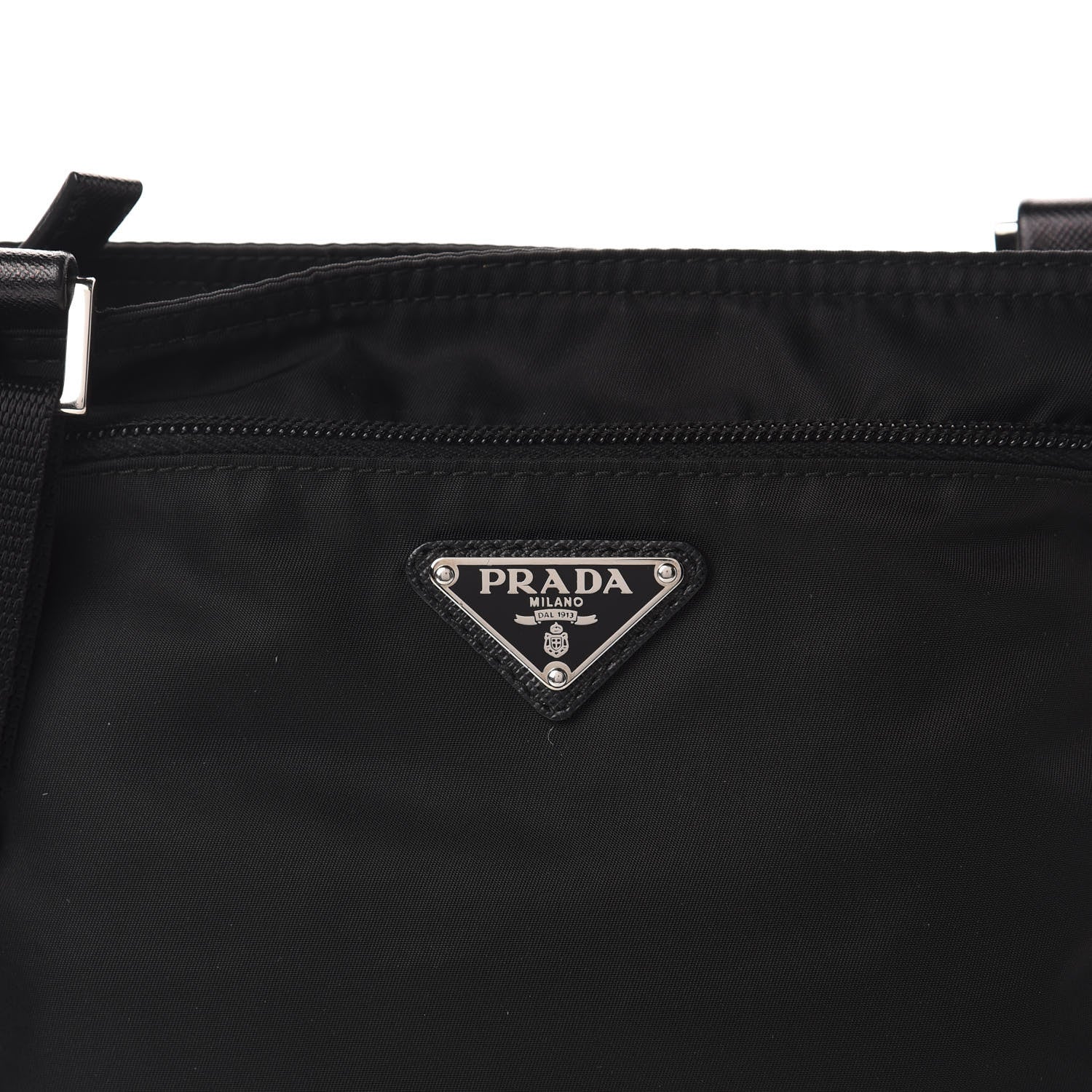 Prada Nylon Vela Small Flat Messenger Bag Black 8 of 10