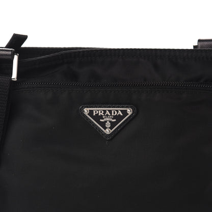 Prada Nylon Vela Small Flat Messenger Bag Black 8 of 10