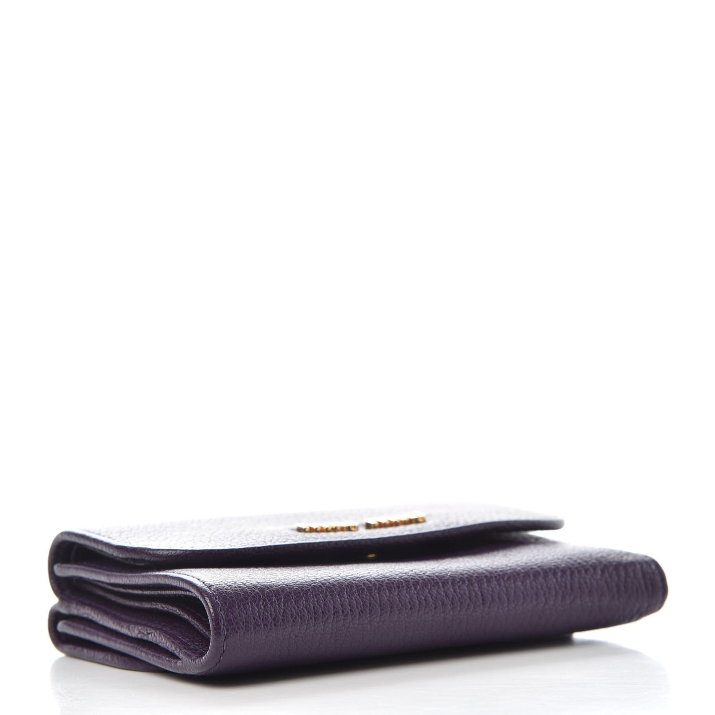 Goatskin Madras Flap Wallet Viola