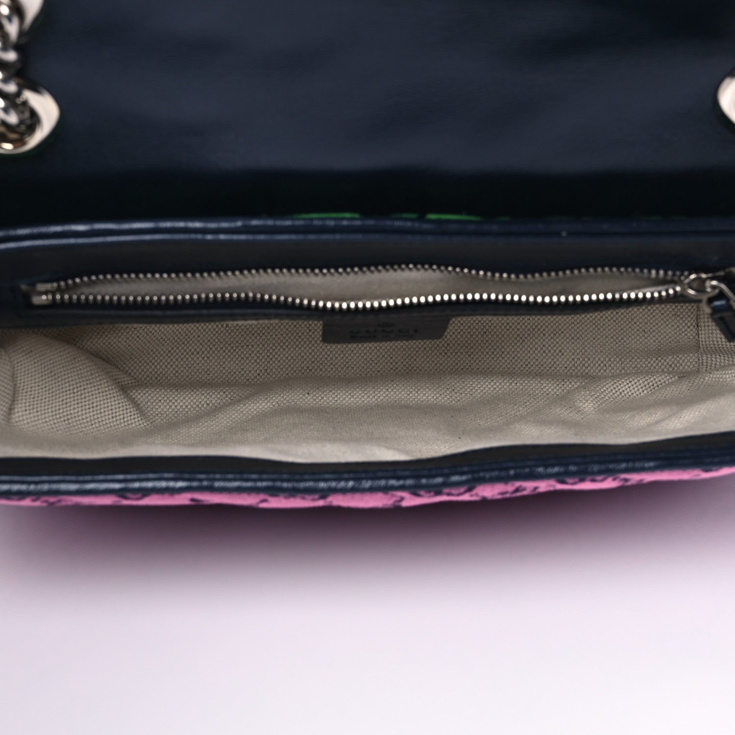 Gucci Monogram Multicolor Matelasse Diagonal Small GG Marmont Shoulder Bag Light Blue Pink Blue Green Red 5 of 7
