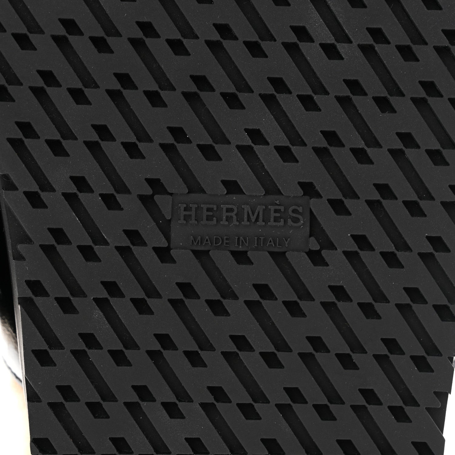 Hermes Glazed Nappa Woolskin Chypre Sandals 37.5 Black Ecru 6 of 9