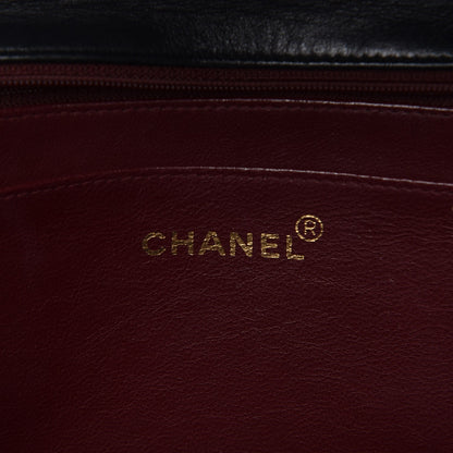 Chanel Lambskin Quilted XL Jumbo Single Flap Black 7 of 13