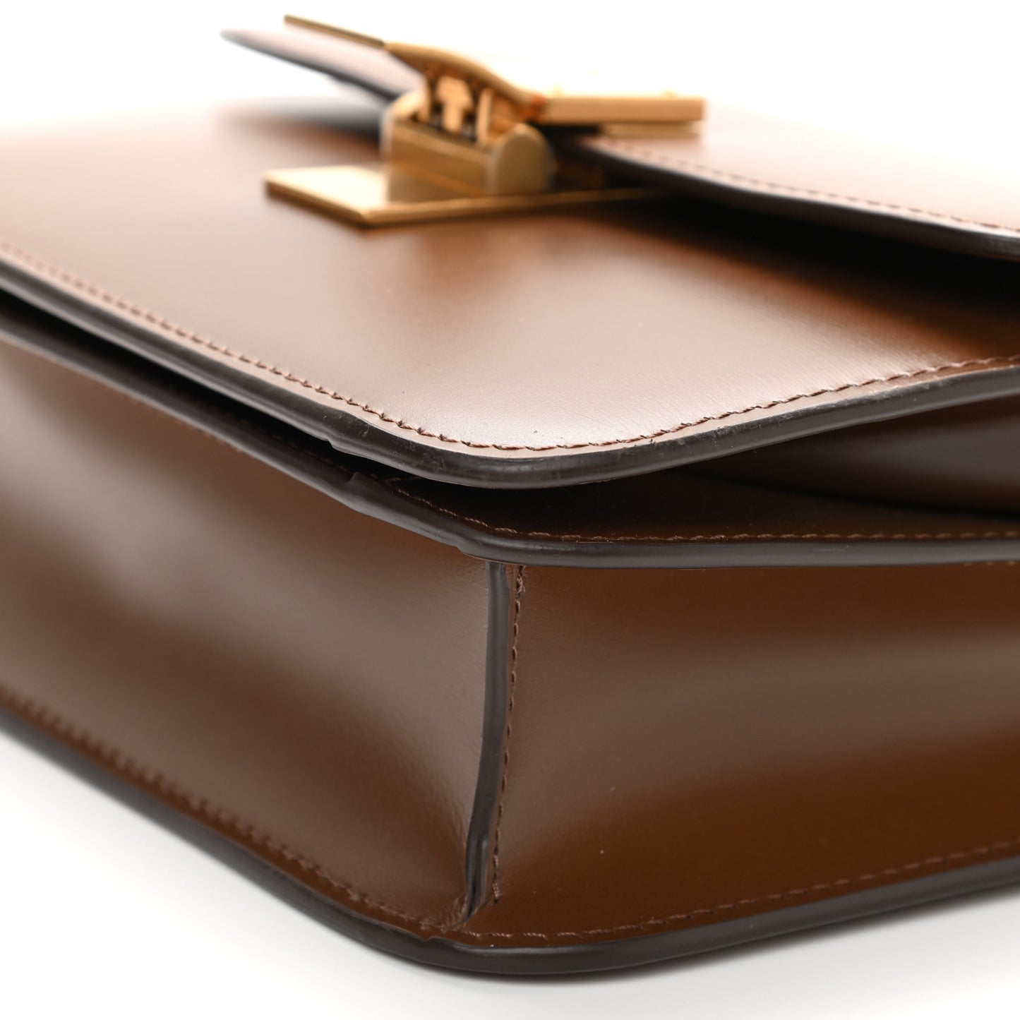 Box Calfskin Teen Classic Box Flap Bag Camel