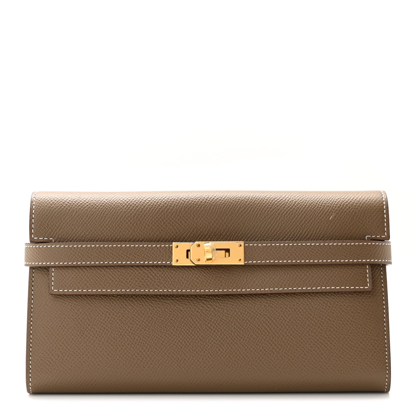 Epsom Kelly Longue Wallet Etoupe
