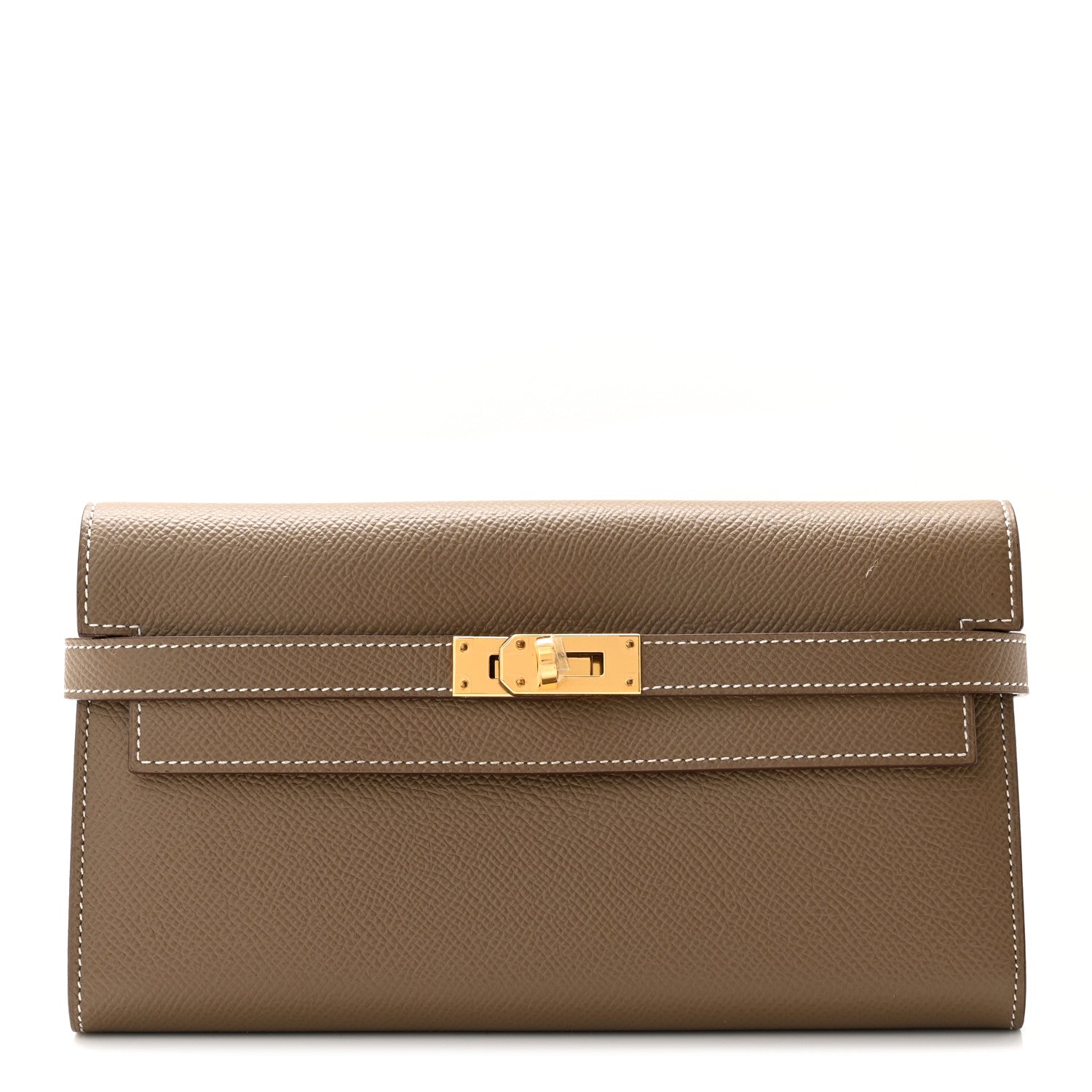 Hermes Epsom Kelly Longue Wallet Etoupe 1 of 8