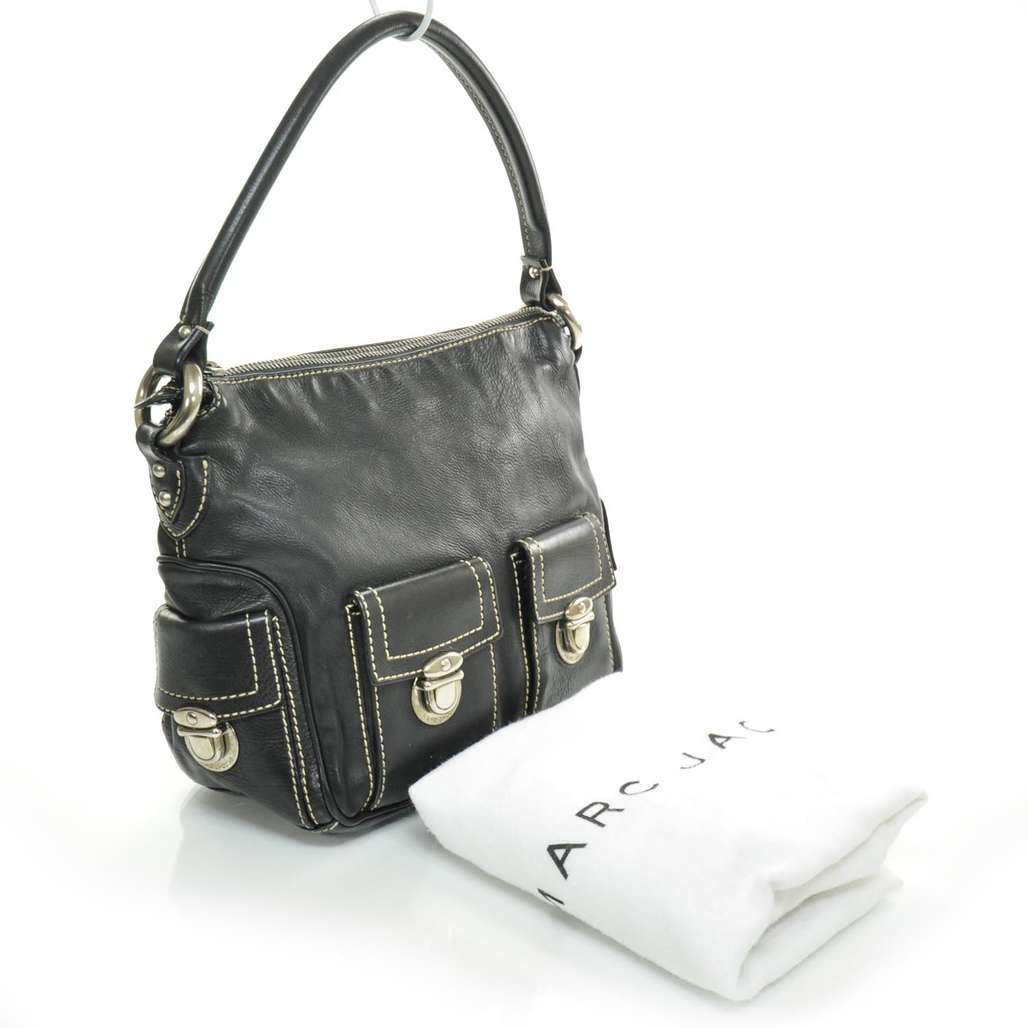 Marc Jacobs Leather Multipocket Hobo Black 3 of 8