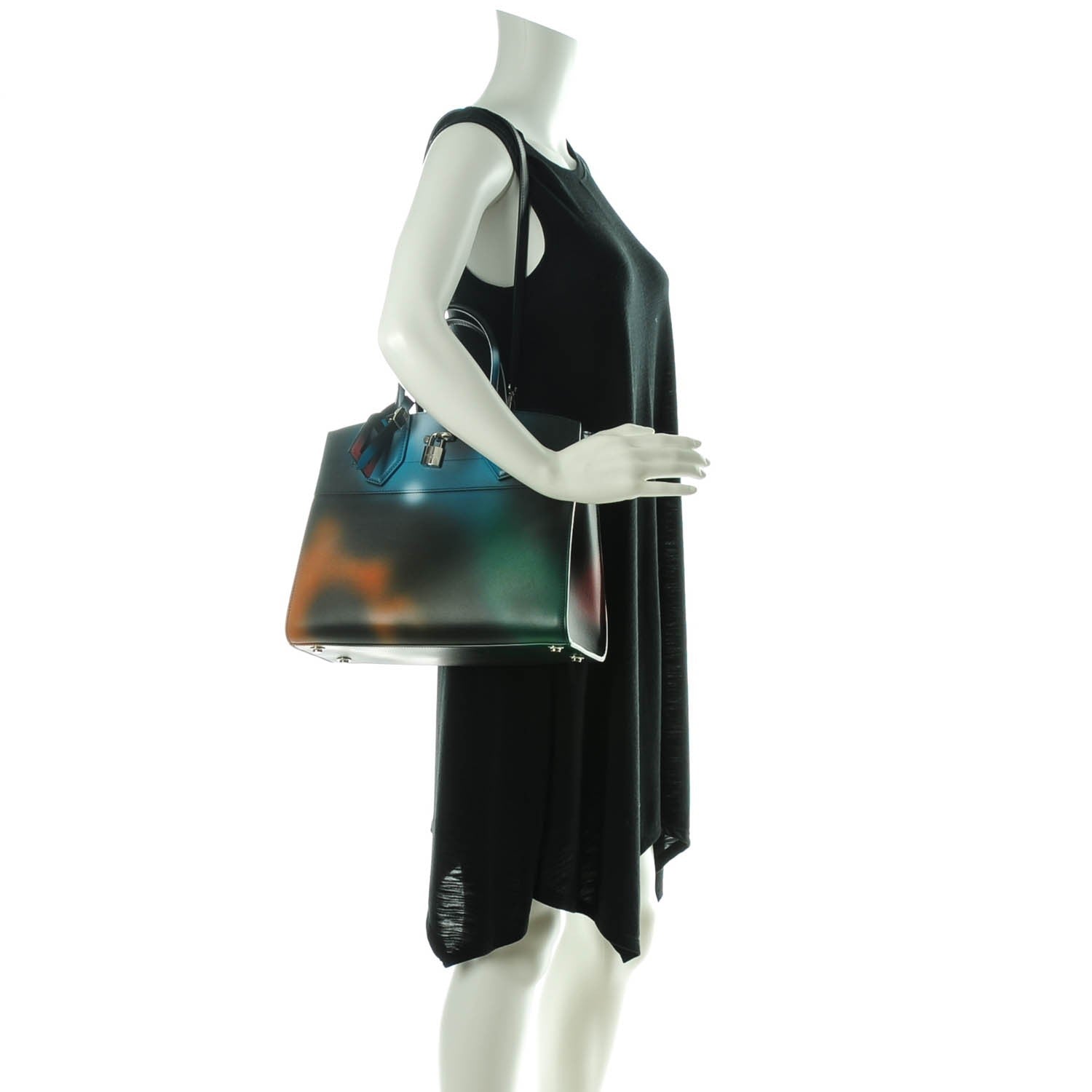 Louis Vuitton Calfskin Hologram City Steamer MM 2 of 7