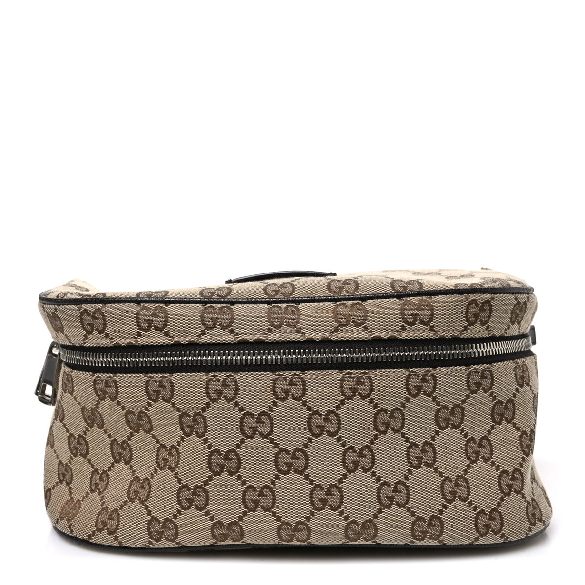 Gucci Monogram Dollar Calfskin Waist Pouch Beige Ebony Testa di Moro Marrone Scuro 1 of 10