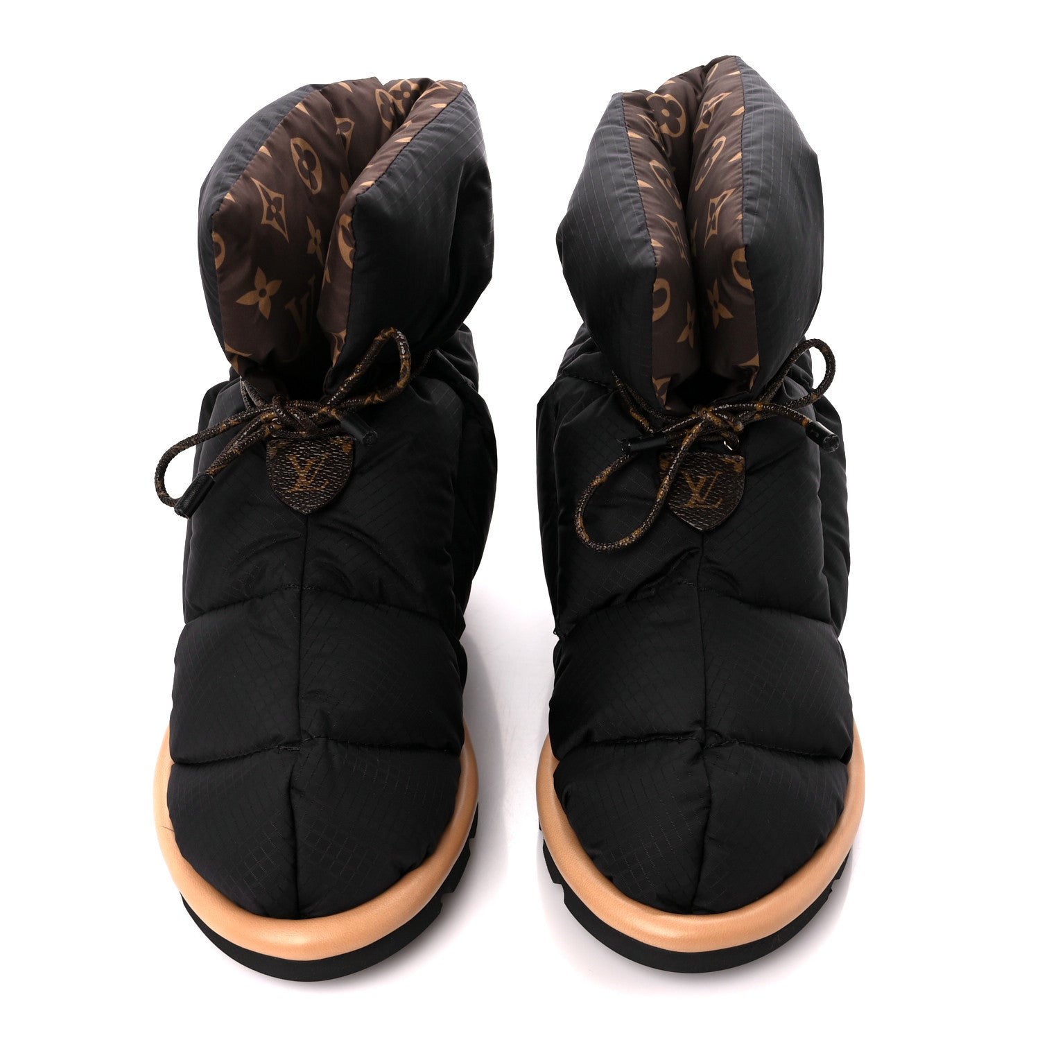 Louis Vuitton Nylon Monogram Pillow Comfort Ankle Boot 38 Black 2 of 10