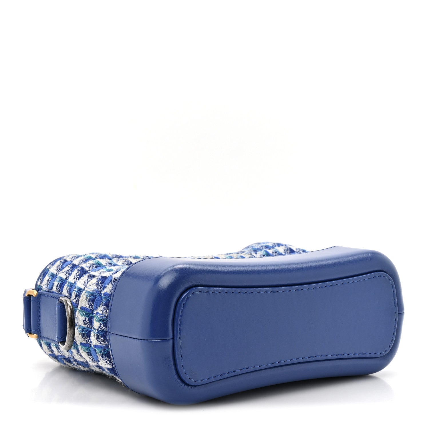 Chanel Tweed Calfskin Small Gabrielle Hobo Royal Blue 4 of 10