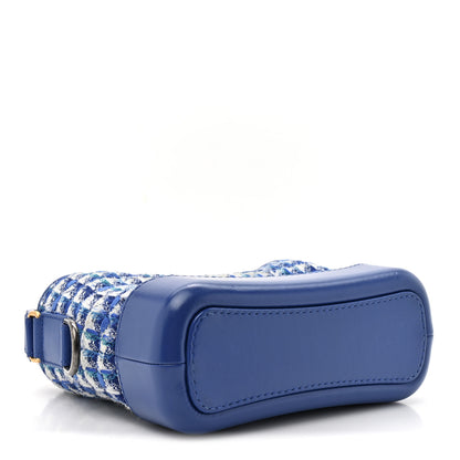 Chanel Tweed Calfskin Small Gabrielle Hobo Royal Blue 4 of 10