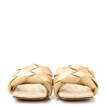 Bottega Veneta Nappa Maxi Intrecciato Lido Flat Sandals 38 Cane Sugar 2 of 9