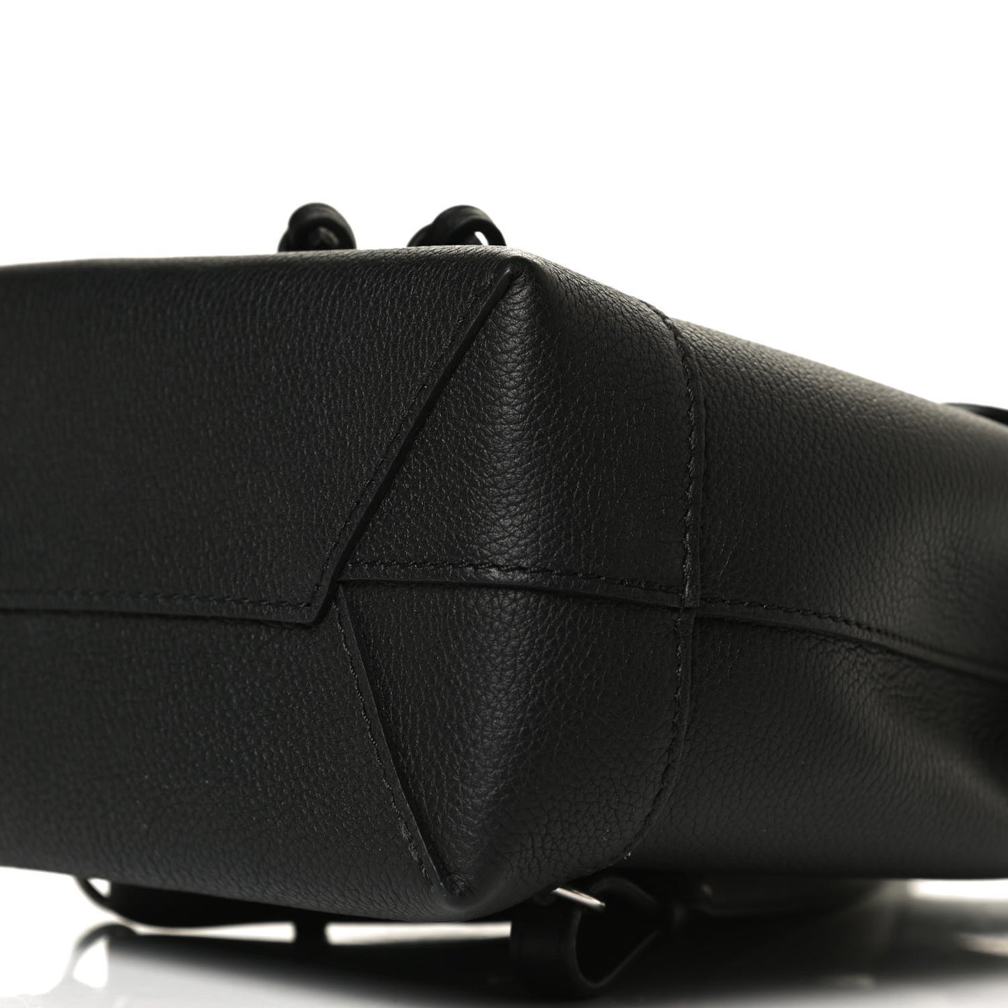 Calfskin Lockme Mini Backpack Black