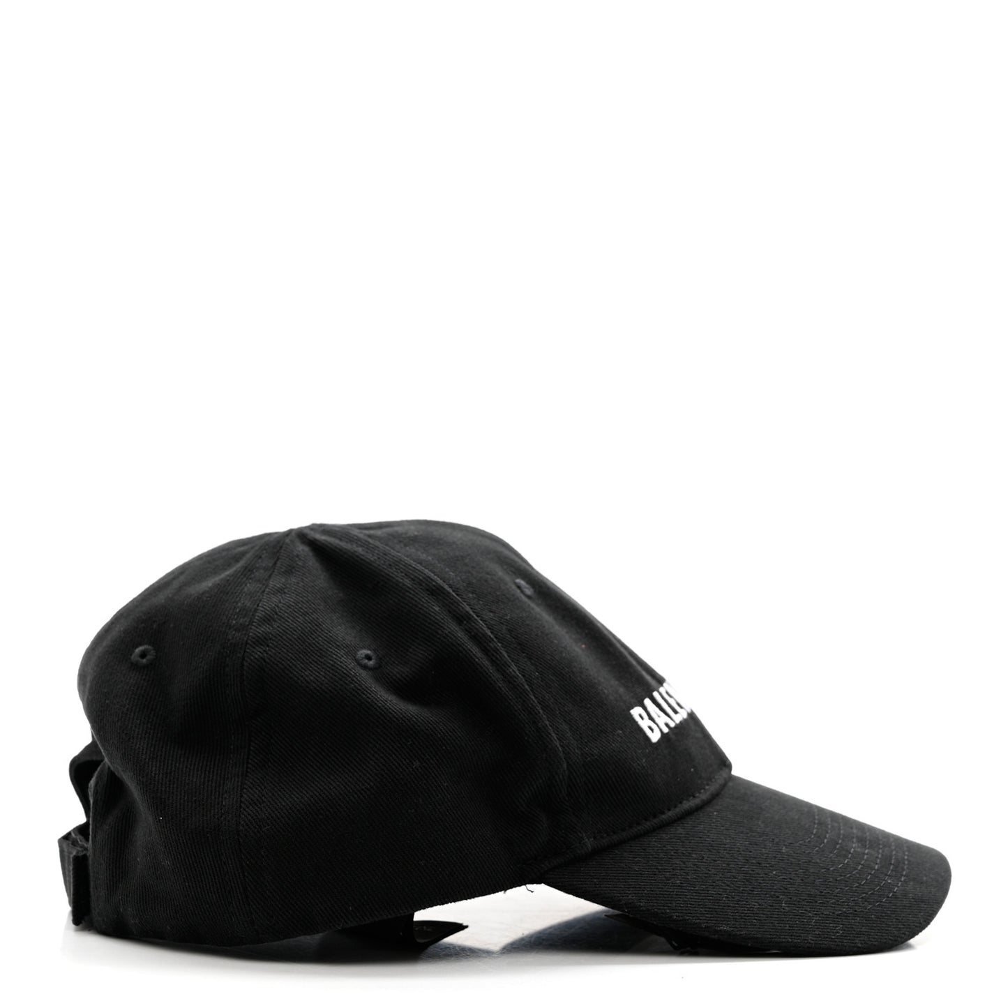 Cotton Drill Logo Classic Baseball Cap 59 L Black White