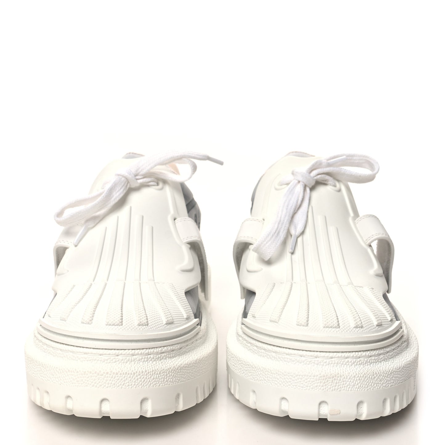 Reflective Fabric Nylon Dior-ID Platform Sneakers 39 Silver