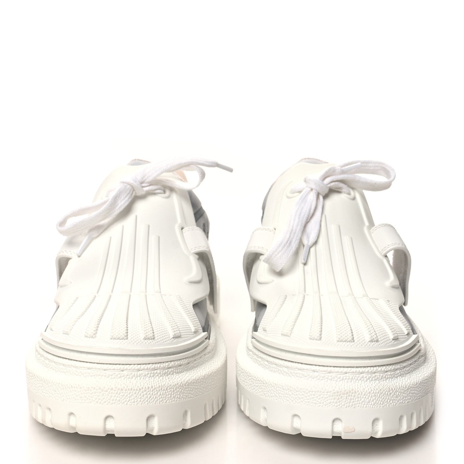 Christian Dior Reflective Fabric Nylon Dior-ID Platform Sneakers 39 Silver 2 of 8