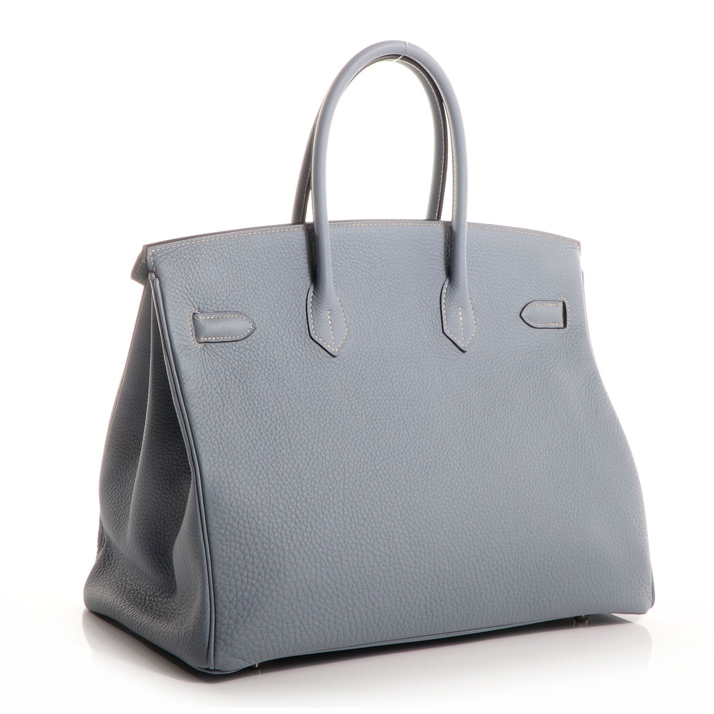 Togo Birkin 35 Bleu Lin