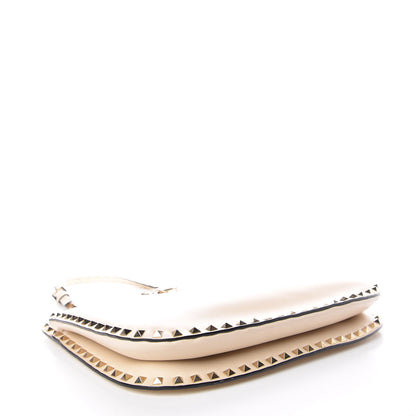 Valentino Garavani Vitello Rockstud Shoulder Satchel Ivory 4 of 10
