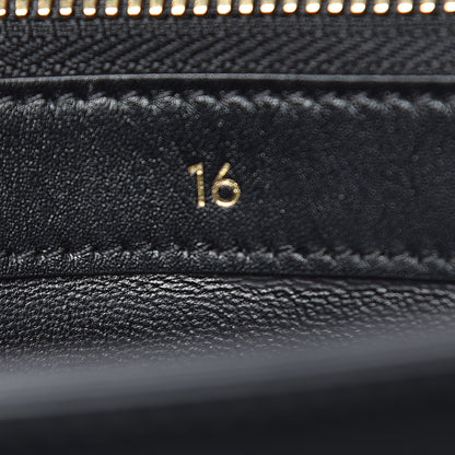 Celine Satinated Calfskin Medium 16 Top Handle Bag Black 10 of 15
