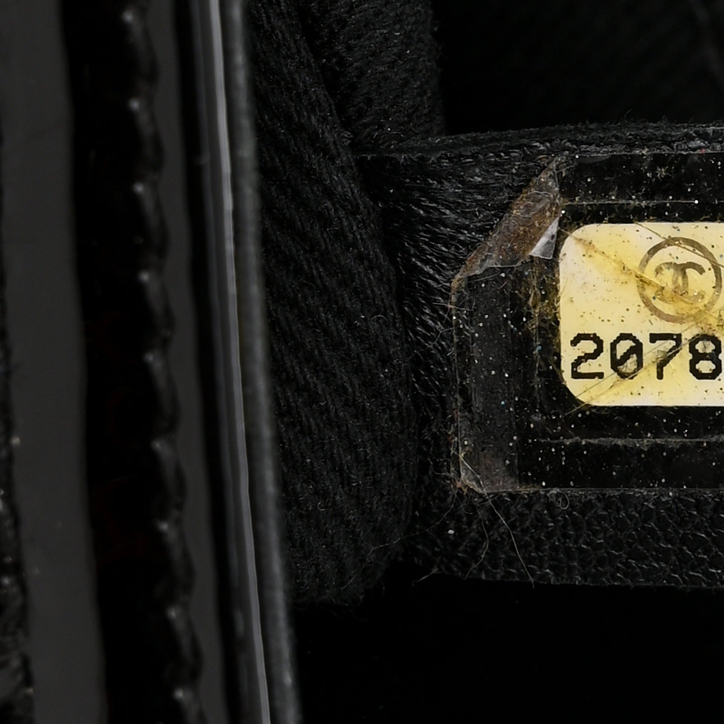 Patent Quilted Large Coco Shine Flap Black