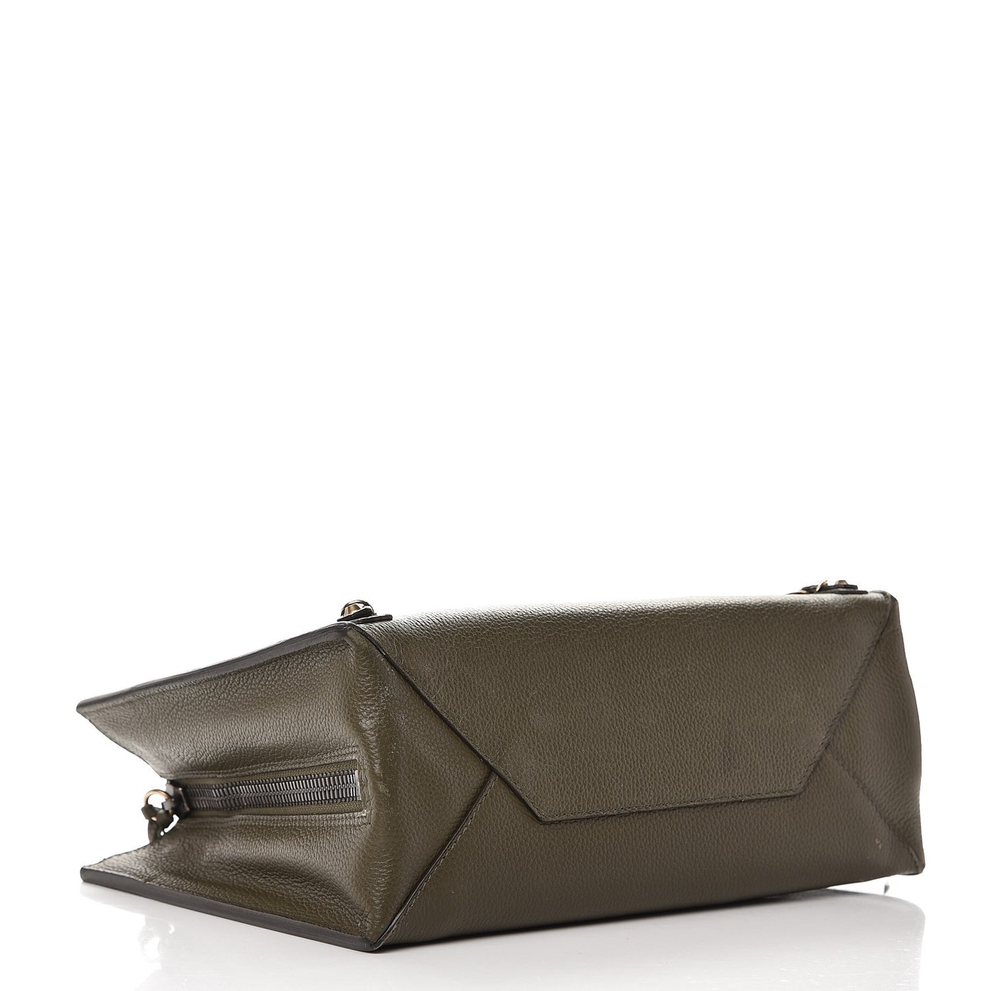 Veau Papier A6 Zip Around Tote Green