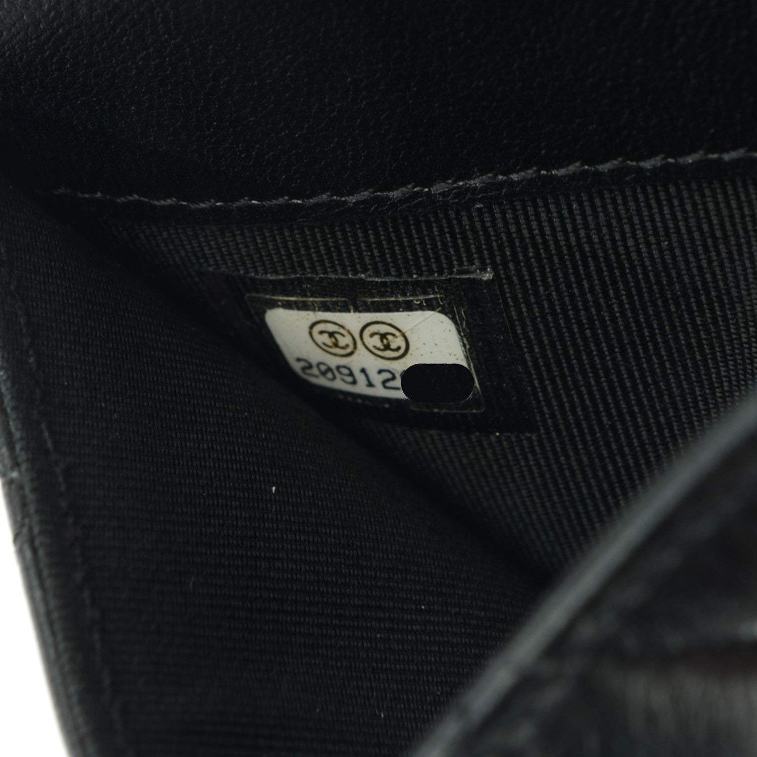 Chanel Lambskin Quilted Flap Card Holder Black 7 of 8