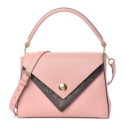 Louis Vuitton Grained Calfskin Monogram Double V Rose Poudre 1 of 12