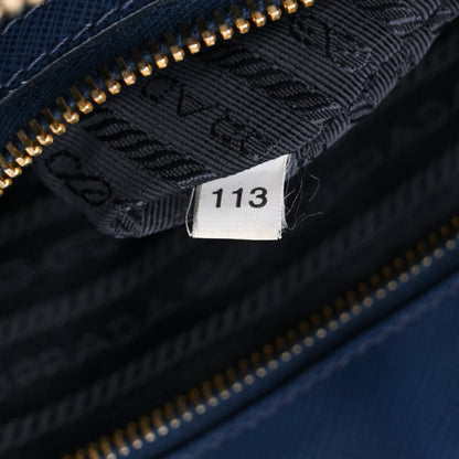 Prada Saffiano Lux Large Galleria Double Zip Tote Bluette 9 of 28
