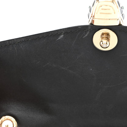 Bulgari Metallic Calfskin Small Serpenti Forever Snake Strap Crossbody Bag Silver 9 of 13