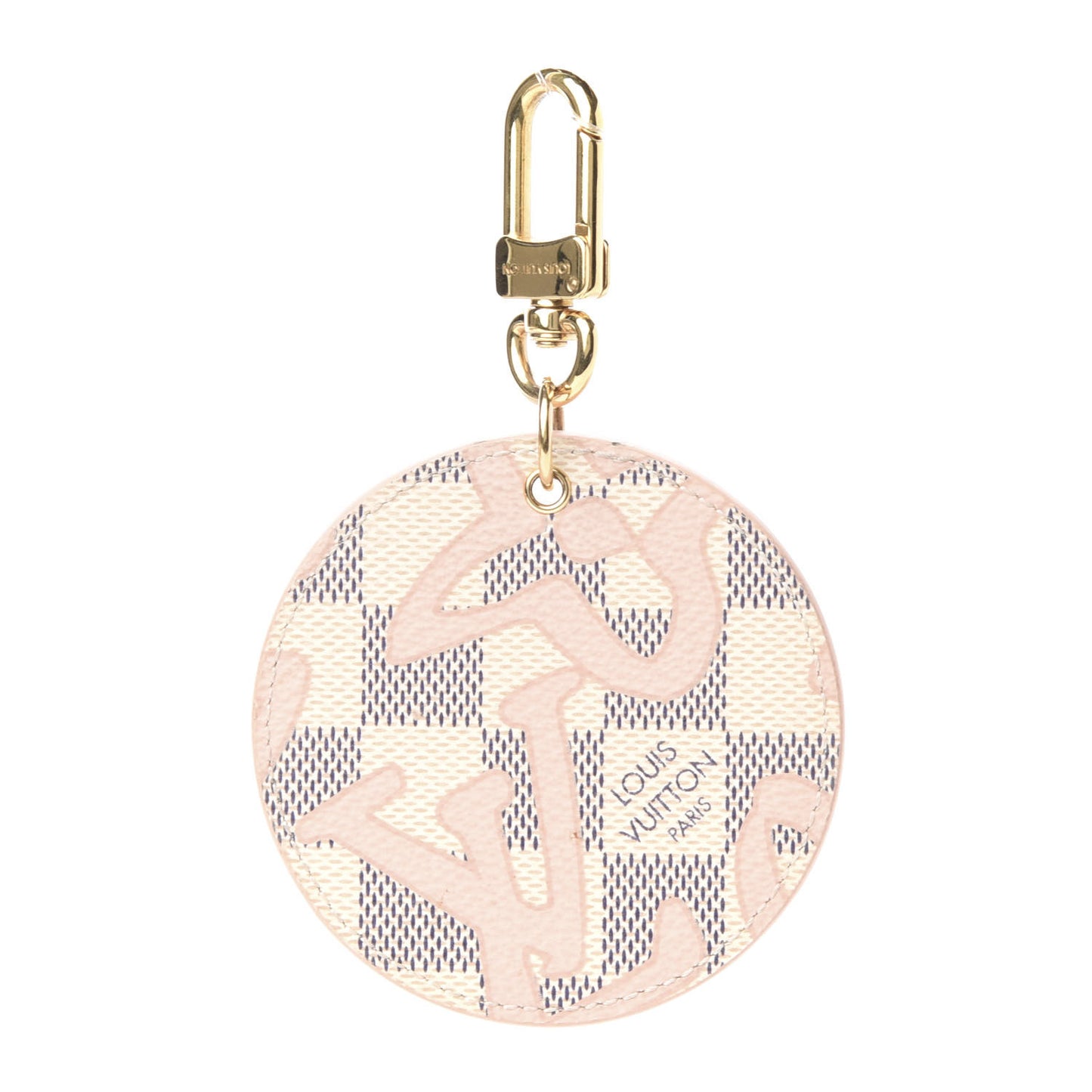 Damier Azur Tahitienne Bag Charm Key Ring