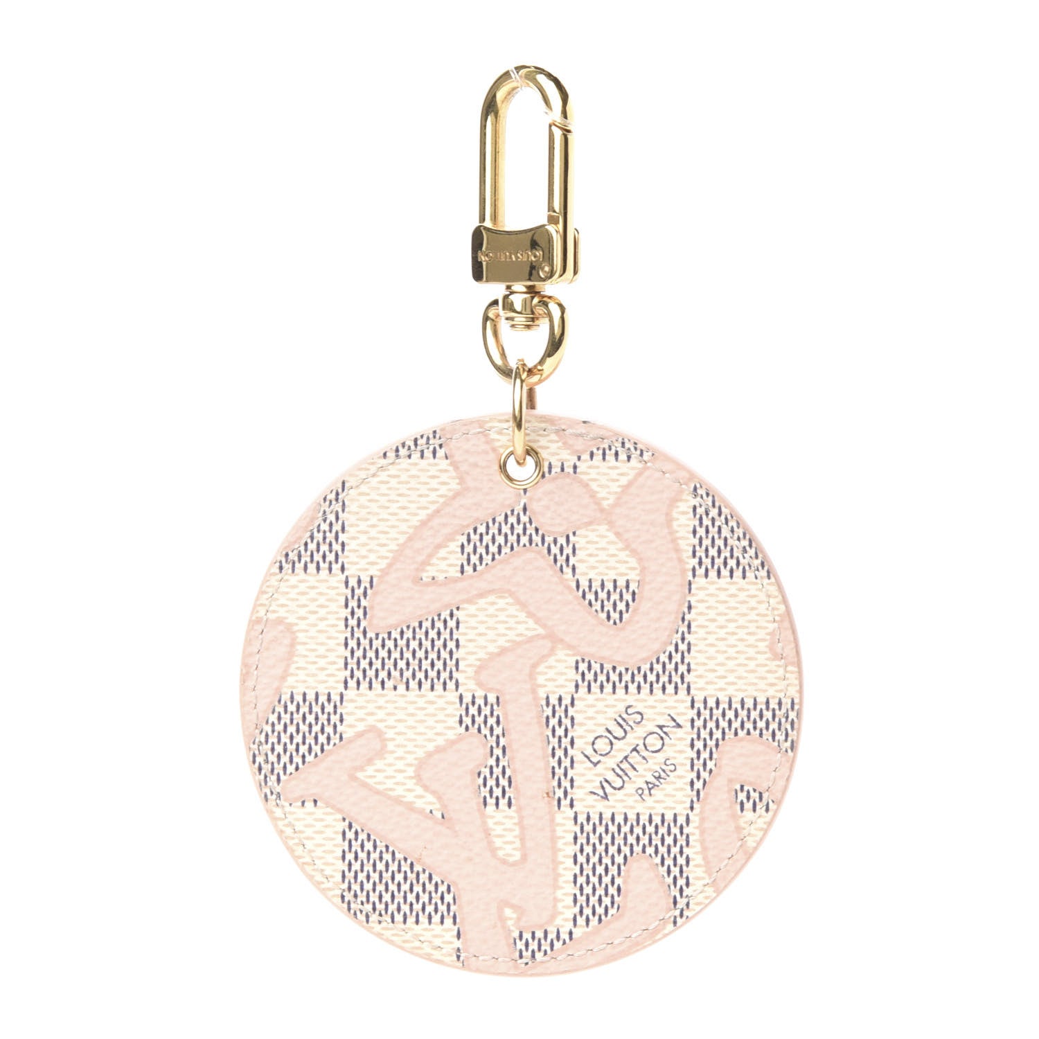 Louis Vuitton Damier Azur Tahitienne Bag Charm Key Ring 1 of 6