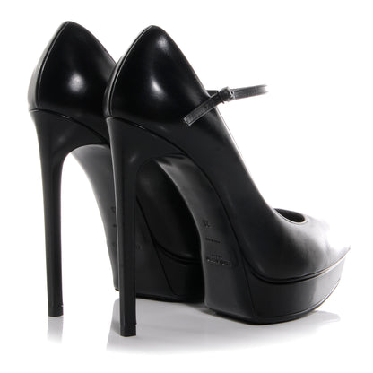 Saint Laurent Leather Classic Janis 105 Mary Jane Pump Black 4 of 7