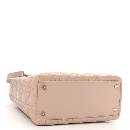 Christian Dior Lambskin Cannage Medium Lady Dior Rose Poudre 4 of 10