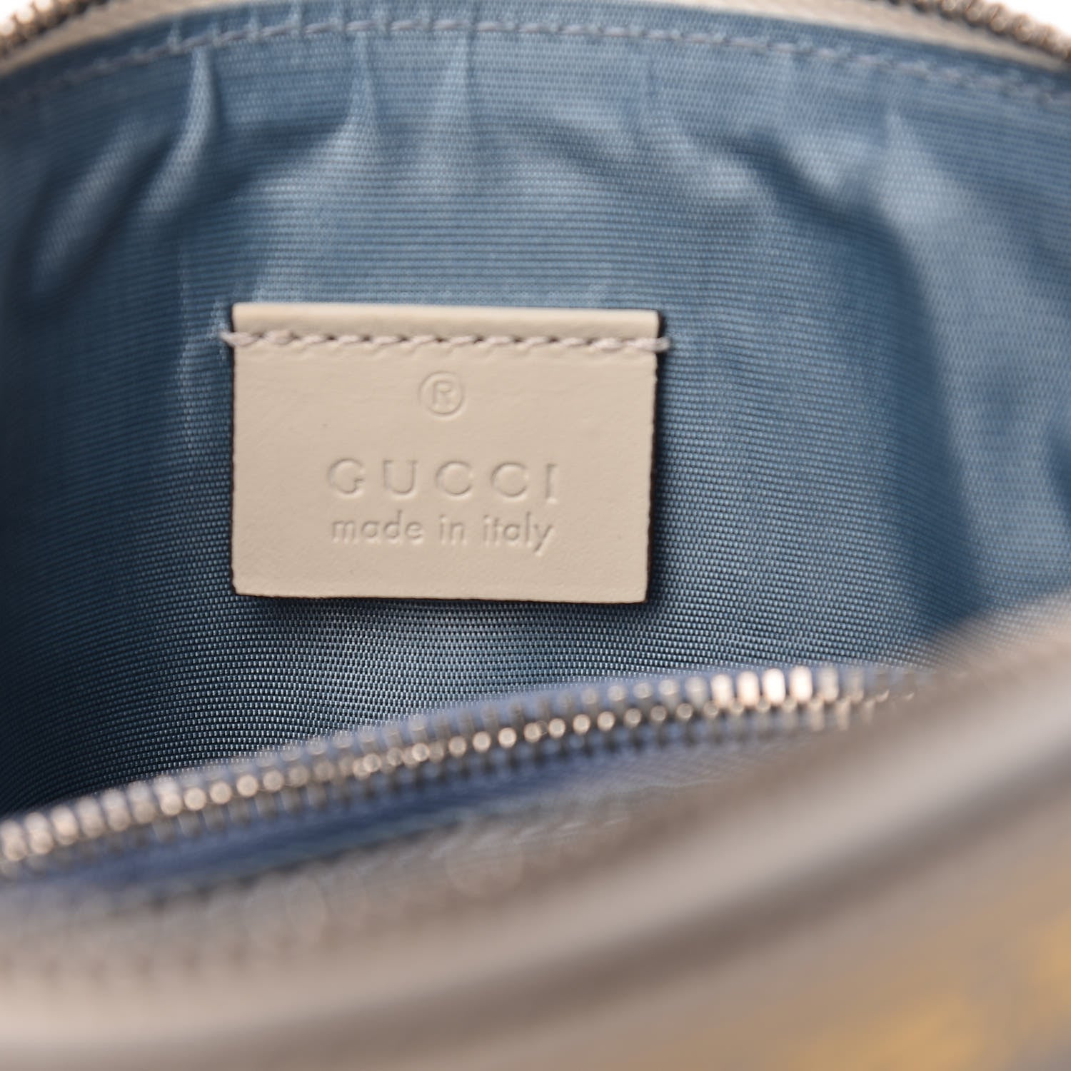 Gucci X SEGA Calfskin GUCCY Stars Mini Dome Shoulder Bag Mystic White Gold 6 of 9