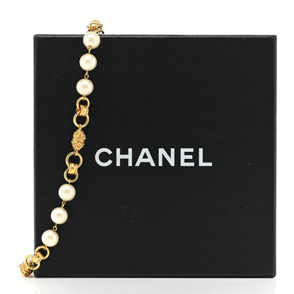 Chanel Pearl CC Long Necklace Gold 7 of 7