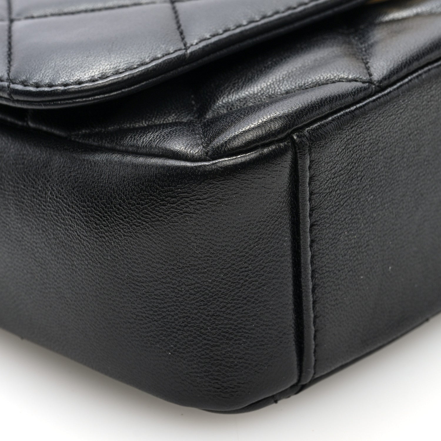 Chanel Lambskin Quilted Small CC Coin Flap Bag Black 9 of 10