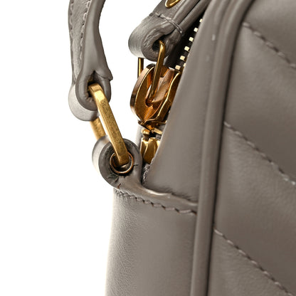 Saint Laurent Calfskin Matelasse Monogram Lou Camera Bag Greyish Brown 11 of 12