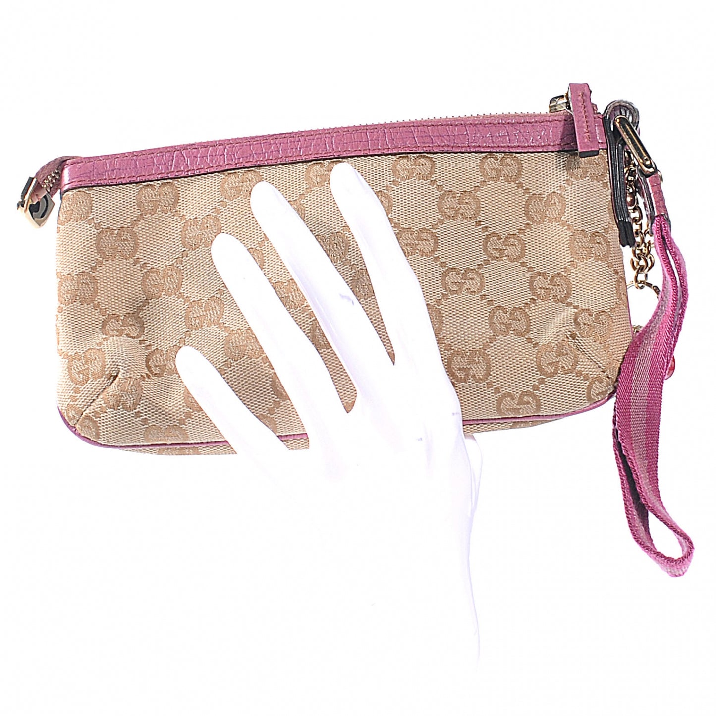 Monogram Jolicoeur Wristlet Pink