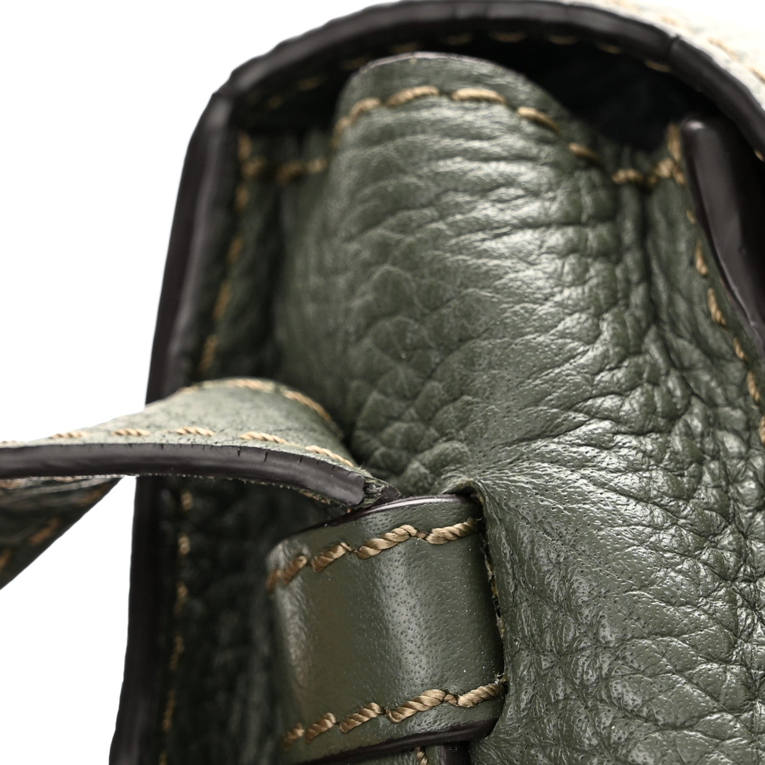 Chloe Calfskin Mini Marcie Round Crossbody Bag Dark Green 12 of 12