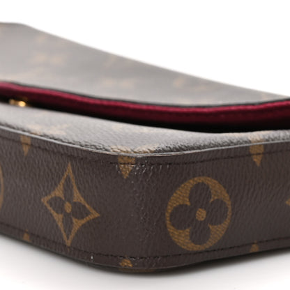 Louis Vuitton Monogram Pochette Felicie Chain Wallet Fuchsia 11 of 14